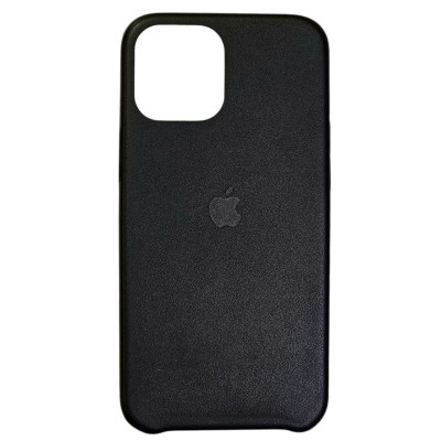 Накладка шкіряна (з мікрофіброю) Ahimsa PU Leather Case Logo для iPhone 12 Pro Max - чорний Накладка шкіряна (з мікрофіброю) Ahimsa PU Leather Case Logo для iPhone 12 Pro Max - чорний
