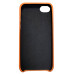 Накладка шкіряна (з мікрофіброю) Ahimsa PU Leather Case Logo для iPhone 7/8/SE 2020 (4.7`)- помаранчевий