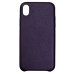 Накладка шкіряна (з мікрофіброю) Ahimsa PU Leather Case Logo для iPhone XR- фіолетовий