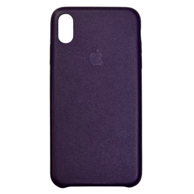 Накладка шкіряна (з мікрофіброю) Ahimsa PU Leather Case Logo для iPhone XS Max- фіолетовий Накладка шкіряна (з мікрофіброю) Ahimsa PU Leather Case Logo для iPhone XS Max- фіолетовий