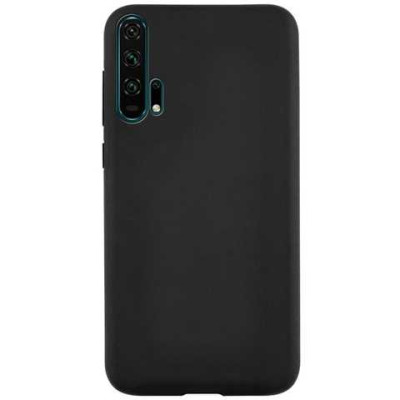 Накладка (з мікрофіброю) Aspor Silicone Full для Huawei Honor 20- чорний