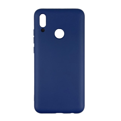 Накладка (з мікрофіброю) Aspor Silicone Full для Huawei P Smart 2019- синій