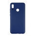 Накладка (з мікрофіброю) Aspor Silicone Full для Huawei P Smart 2019- синій