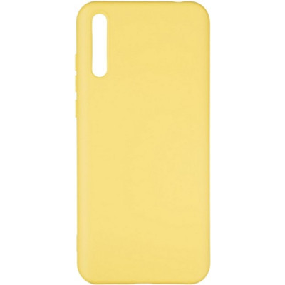 Накладка (з мікрофіброю) Aspor Silicone Full для Huawei P Smart S / Y8P 2020- жовтий
