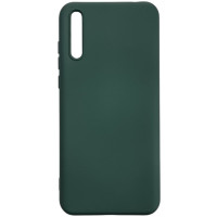 Накладка (з мікрофіброю) Aspor Silicone Full для Huawei P Smart S / Y8P 2020- зелений