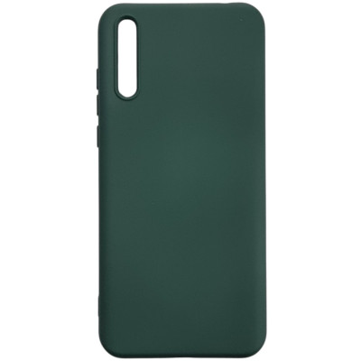 Накладка (з мікрофіброю) Aspor Silicone Full для Huawei P Smart S / Y8P 2020- зелений