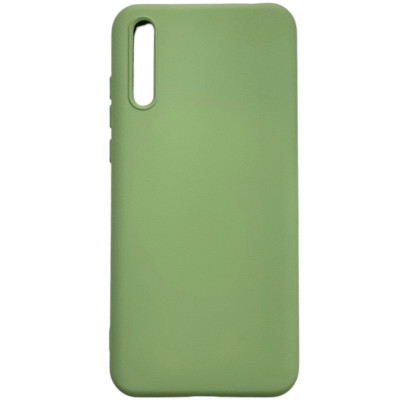 Накладка (з мікрофіброю) Aspor Silicone Full для Huawei P Smart S / Y8P 2020- салатовий