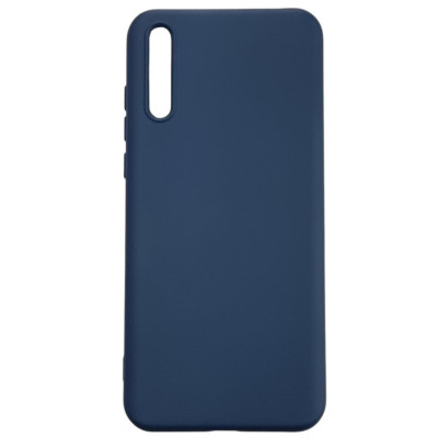 Накладка (з мікрофіброю) Aspor Silicone Full для Huawei P Smart S / Y8P 2020- синій