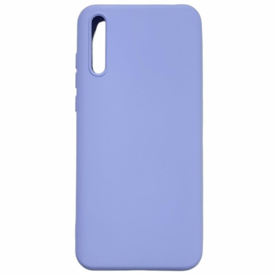 Накладка (з мікрофіброю) Aspor Silicone Full для Huawei P Smart S / Y8P 2020- фіолетовий