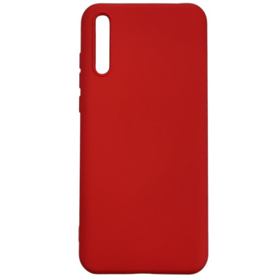 Накладка (з мікрофіброю) Aspor Silicone Full для Huawei P Smart S / Y8P 2020- червоний