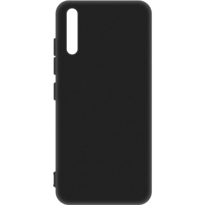 Накладка (з мікрофіброю) Aspor Silicone Full для Huawei P Smart S / Y8P 2020- чорний