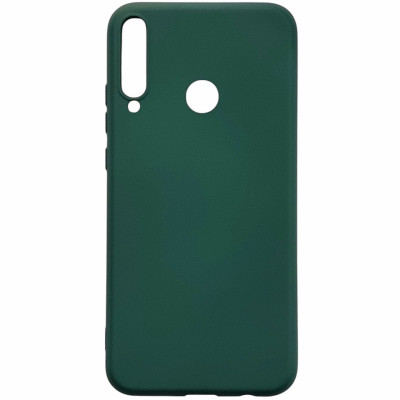 Накладка (з мікрофіброю) Aspor Silicone Full для Huawei P40 Lite E- зелений