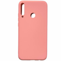 Накладка (з мікрофіброю) Aspor Silicone Full для Huawei P40 Lite E- рожевий