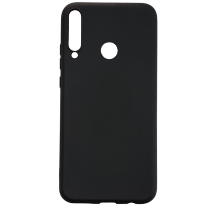 Накладка (з мікрофіброю) Aspor Silicone Full для Huawei P40 Lite E- чорний