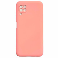 Накладка (з мікрофіброю) Aspor Silicone Full для Huawei P40 Lite- рожевий