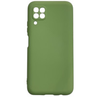 Накладка (з мікрофіброю) Aspor Silicone Full для Huawei P40 Lite- салатовий