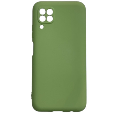 Накладка (з мікрофіброю) Aspor Silicone Full для Huawei P40 Lite- салатовий