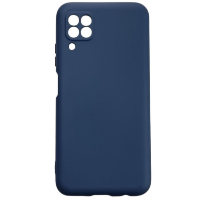 Накладка (з мікрофіброю) Aspor Silicone Full для Huawei P40 Lite- синій