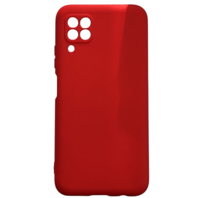 Накладка (з мікрофіброю) Aspor Silicone Full для Huawei P40 Lite- червоний