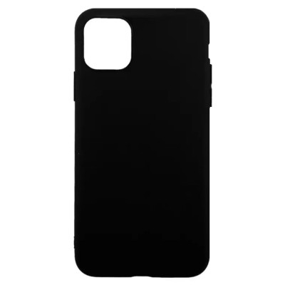 Накладка (з мікрофіброю) Aspor Silicone Full для iPhone 11 Pro Max (6.5)- чорний