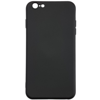 Накладка (з мікрофіброю) Aspor Silicone Full для iPhone 6 Plus- чорний