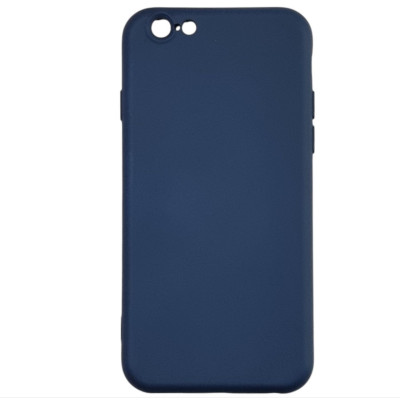 Накладка (з мікрофіброю) Aspor Silicone Full для iPhone 6- синій