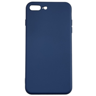 Накладка (з мікрофіброю) Aspor Silicone Full для iPhone 7 Plus/8 Plus- синій