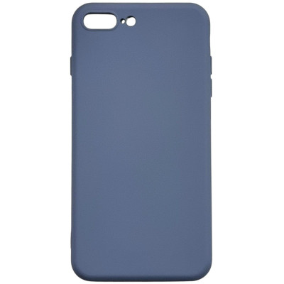 Накладка (з мікрофіброю) Aspor Silicone Full для iPhone 7 Plus/8 Plus- сірий