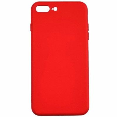 Накладка (з мікрофіброю) Aspor Silicone Full для iPhone 7 Plus/8 Plus- червоний