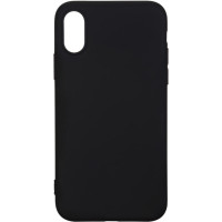 Накладка (з мікрофіброю) Aspor Silicone Full для Samsung A01 Core/A013- чорний