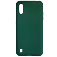 Накладка (з мікрофіброю) Aspor Silicone Full для Samsung A02/A022- зелений