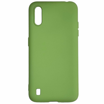 Накладка (з мікрофіброю) Aspor Silicone Full для Samsung A10/A105- салатовий