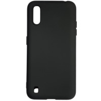 Накладка (з мікрофіброю) Aspor Silicone Full для Samsung A10/A105- чорний