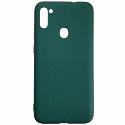 Накладка (з мікрофіброю) Aspor Silicone Full для Samsung A11/A115/M11/M115- зелений