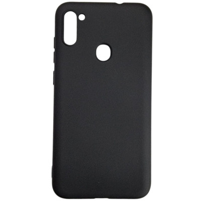 Накладка (з мікрофіброю) Aspor Silicone Full для Samsung A11/A115/M11/M115- чорний