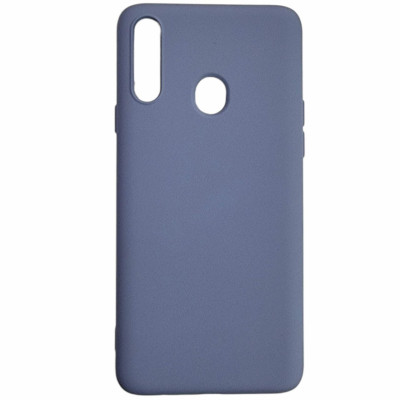 Накладка (з мікрофіброю) Aspor Silicone Full для Samsung A20s/A207- сірий