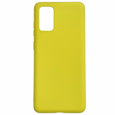 Накладка (з мікрофіброю) Aspor Silicone Full для Samsung A31/A315- жовтий