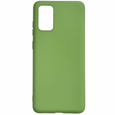 Накладка (з мікрофіброю) Aspor Silicone Full для Samsung A31/A315- салатовий