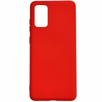 Накладка (з мікрофіброю) Aspor Silicone Full для Samsung A31/A315- червоний