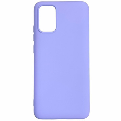 Накладка (з мікрофіброю) Aspor Silicone Full для Samsung A41/A415- фіолетовий