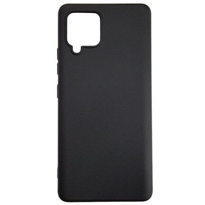 Накладка (з мікрофіброю) Aspor Silicone Full для Samsung A42- чорний