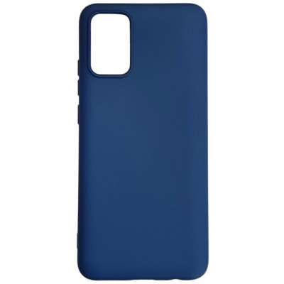 Накладка (з мікрофіброю) Aspor Silicone Full для Samsung A51/A515- синій