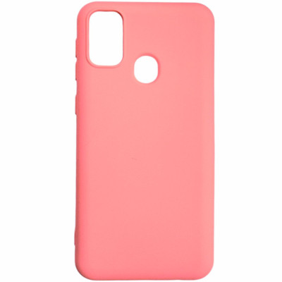 Накладка (з мікрофіброю) Aspor Silicone Full для Samsung M21/M215- рожевий