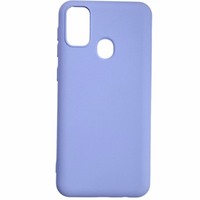 Накладка (з мікрофіброю) Aspor Silicone Full для Samsung M21/M215- фіолетовий