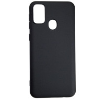 Накладка (з мікрофіброю) Aspor Silicone Full для Samsung M21/M215- чорний