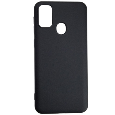 Накладка (з мікрофіброю) Aspor Silicone Full для Samsung M21/M215- чорний
