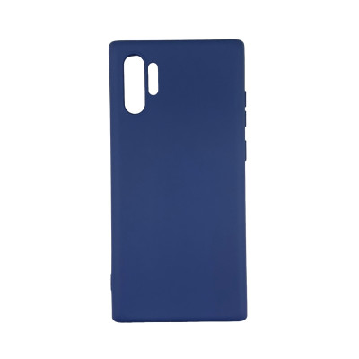 Накладка (з мікрофіброю) Aspor Silicone Full для Samsung Note 10 Pro/Note 10 Plus- синій