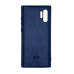 Накладка (з мікрофіброю) Aspor Silicone Full для Samsung Note 10 Pro/Note 10 Plus- синій
