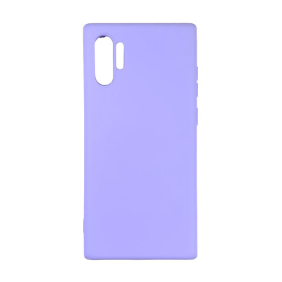Накладка (з мікрофіброю) Aspor Silicone Full для Samsung Note 10 Pro/Note 10 Plus- фіолетовий