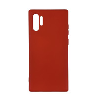 Накладка (з мікрофіброю) Aspor Silicone Full для Samsung Note 10 Pro/Note 10 Plus- червоний